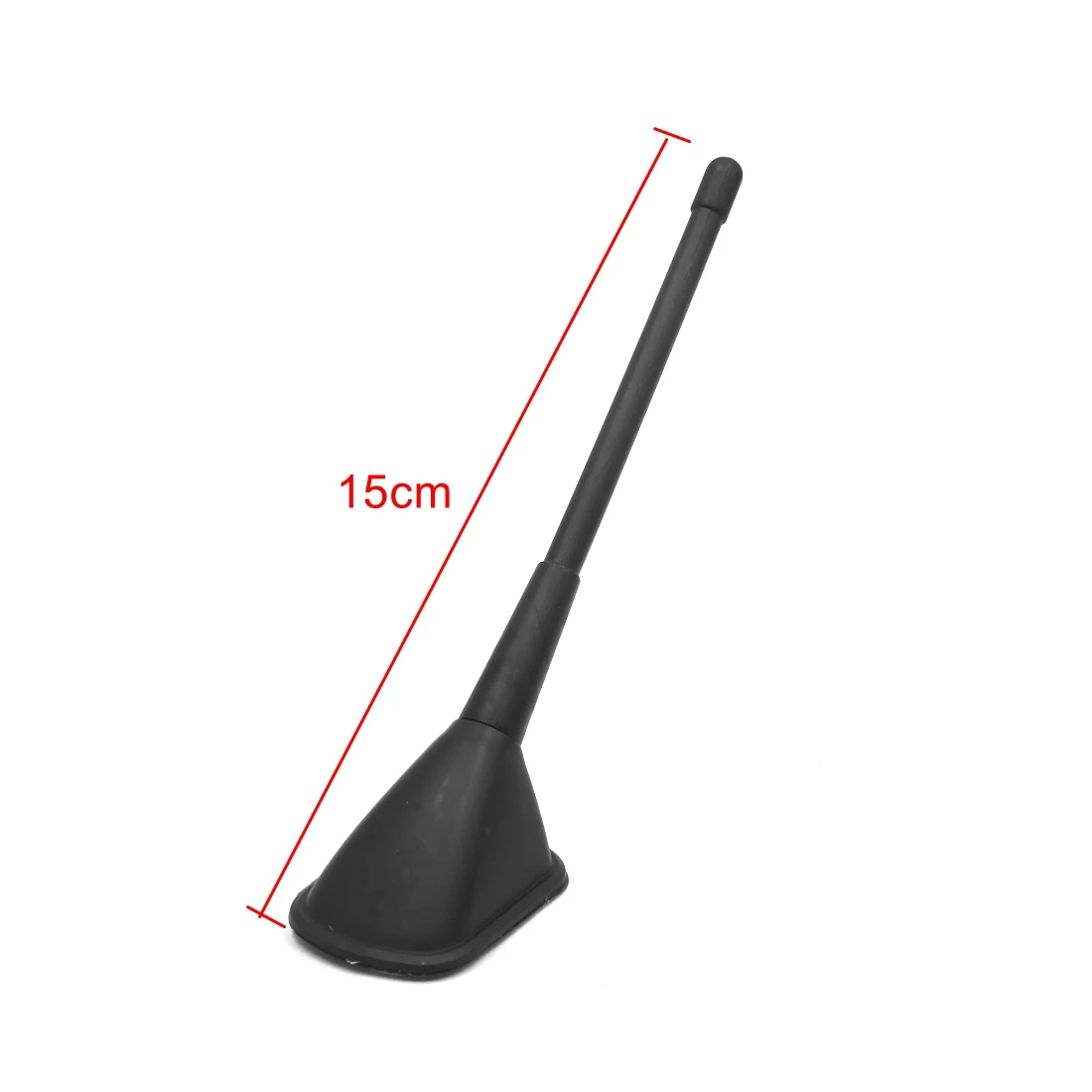 Antena de techo de coche, Base adhesiva Sefl de plástico negro, 9-17cm de longitud, decorativa, falsa