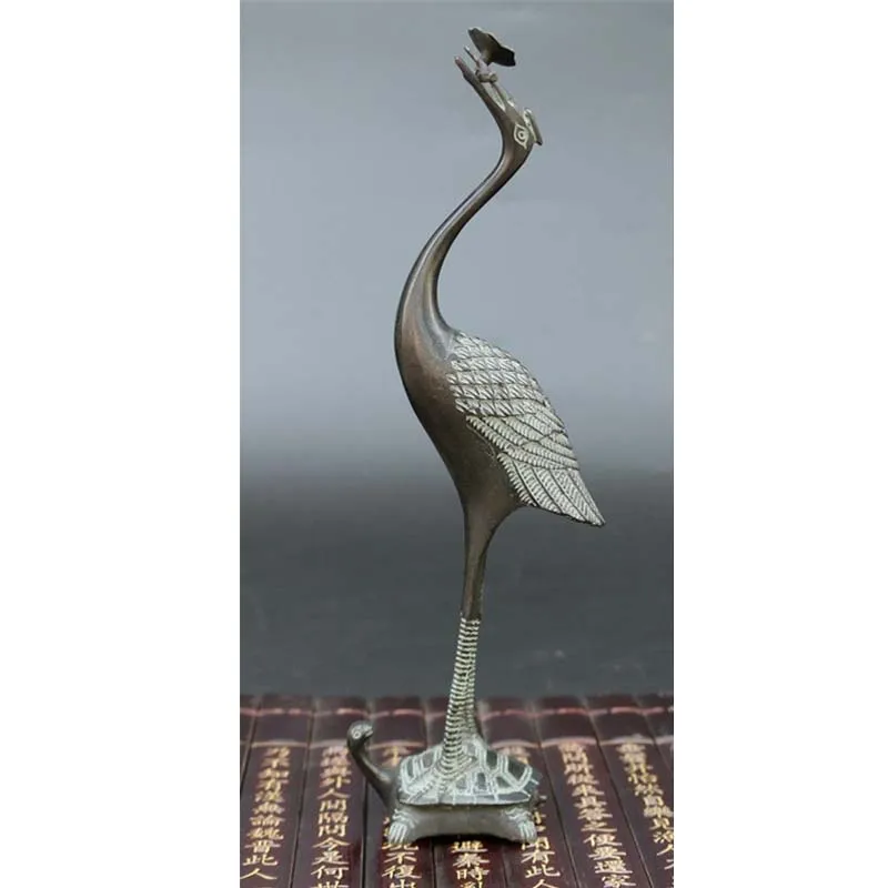 

Bronze furnishing articles antique bronze craft home decoration Ganoderma lucidum crane turtle