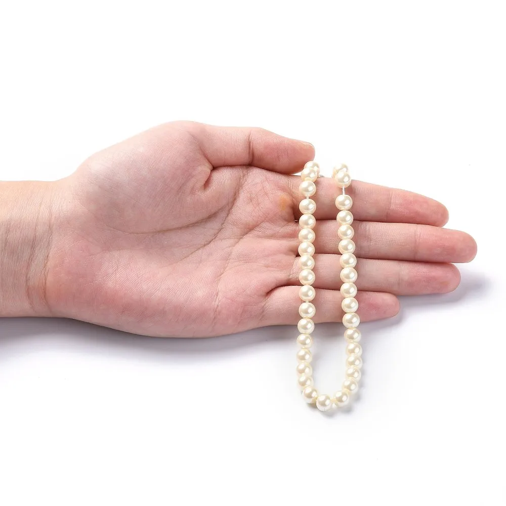 4/6/8/10mm Environmental Dyed Glass Pearl Round Bead for jewelry making DIY bracelet necklace Decorate F60
