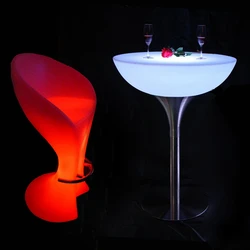 Iluminadas – Tables d'extérieur de jardin à la mode, éclairage de Table LED SK-LF20 (D80 * H110cm) 2 pièces/lot