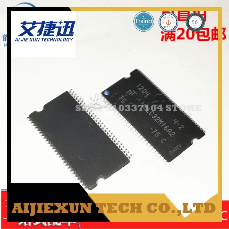 2pcs/lot MT48LC32M16A2TG-75:C 512M MT48LC32M16A2 TSOP54 Memory IC CHIPS NEW AND ORIGIANL