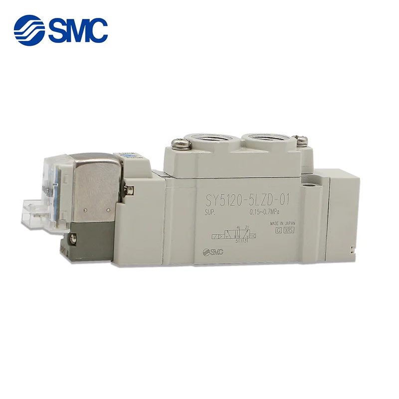 Imagem -05 - Válvula Solenoide Smc com Portas Novo Componentes Pneumáticos Válvula Solenoide