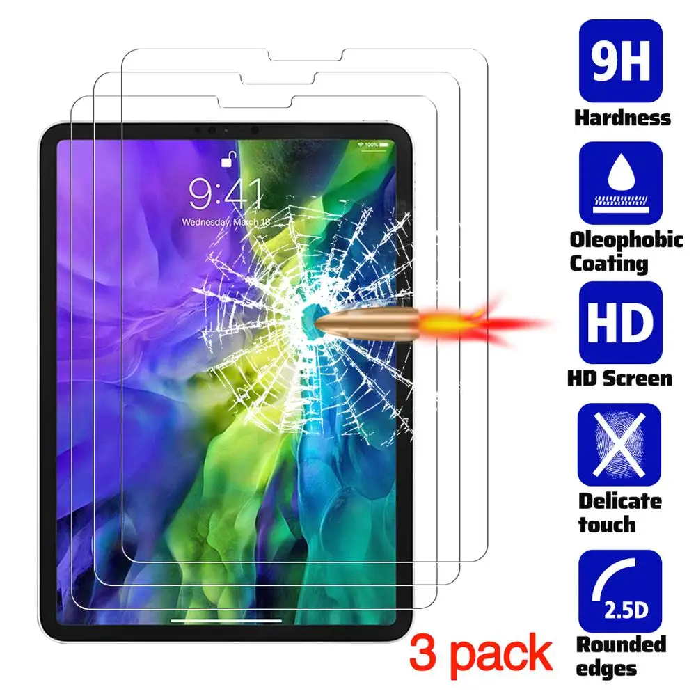 

for iPad Pro 11 2020 Screen Protector, Tablet Protective Film Anti-Scratch Tempered Glass for iPad Pro 11 2020