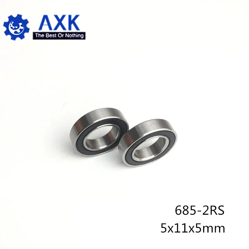 

685-2RS Bearing 5x11x5mm ( 10 PCS ) ABEC-1 Miniature Flanged 685RS Ball Bearings L-1150VV