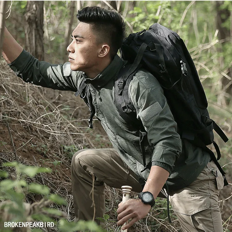 Archon Outdoor Men Tactical Windbreaker Sports Jacket 2020 Summer Men Lightweight Breathable Waterproof Quick-drying Clothing