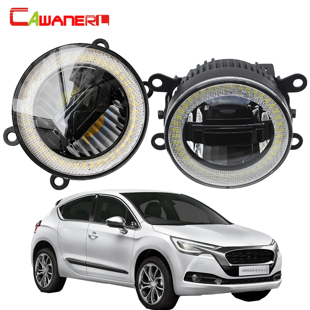 

Cawanerl For Citroen DS4 2011 2012 2013 2014 Car LED Lens Fog Light Angel Eye DRL Daytime Running Lamp 12V 2 Pieces