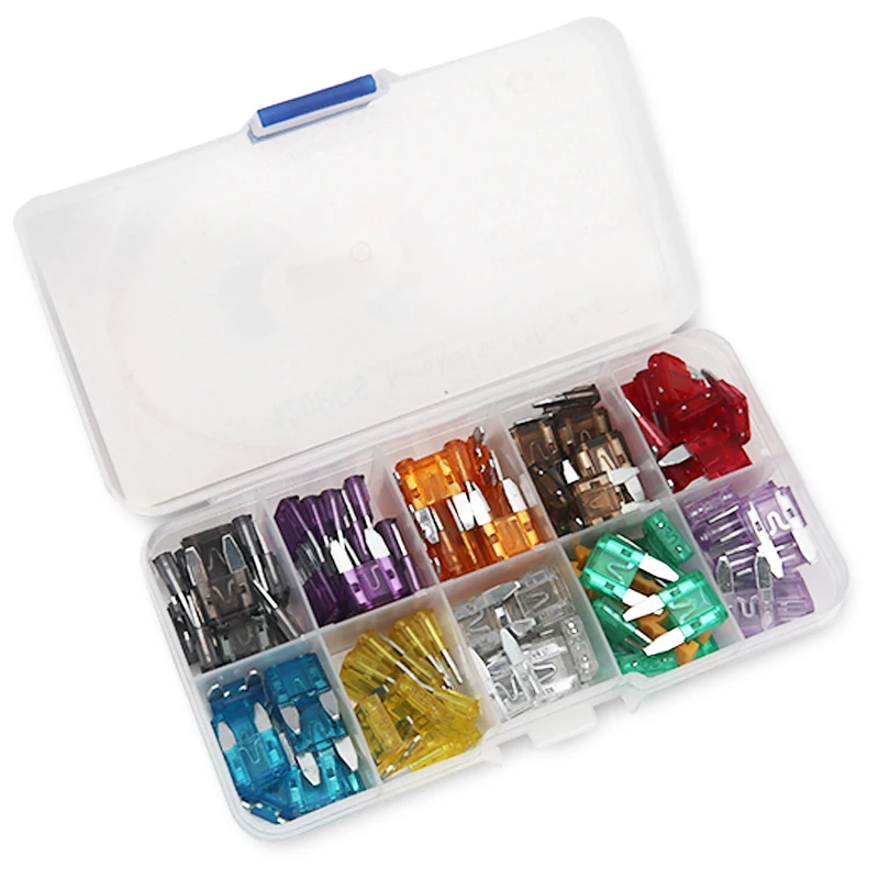 

120pcs Micro Mini Small Blade Fuse Auto Car Truck Motorcycle SUV Fuses With Extractor Assorted Kit With Puller Tool