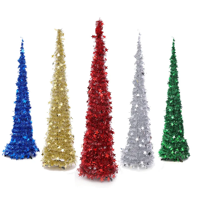 2020 In Stock Christmas Tree with Stars 1.5 meters Encryption Hot Sale New Year Decorations for Home