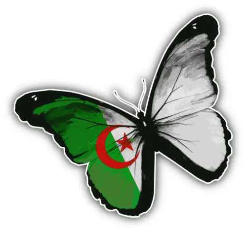 Creative Sticker Car Moto Map Flag Windshield Bumper Vinyl Outside Wall Tuning Laptop Trunk Decal Macbbook Algeria
