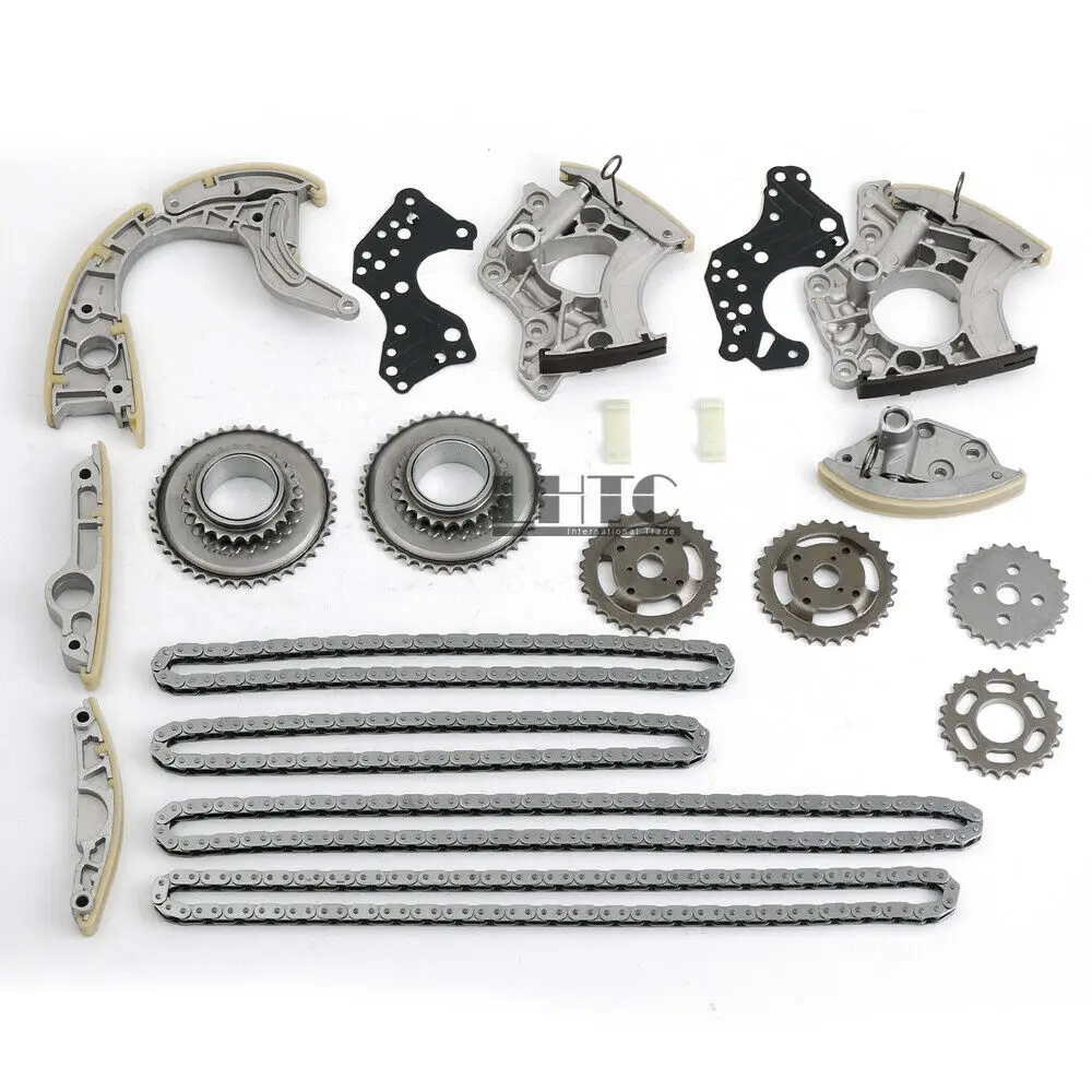 

Engine Timing Chain Tensioner Guides Sprocket Set For VW Touareg Audi Q7 A6 A8 S5 S8 4.2L 5.2L FSI V8 V10 DOHC