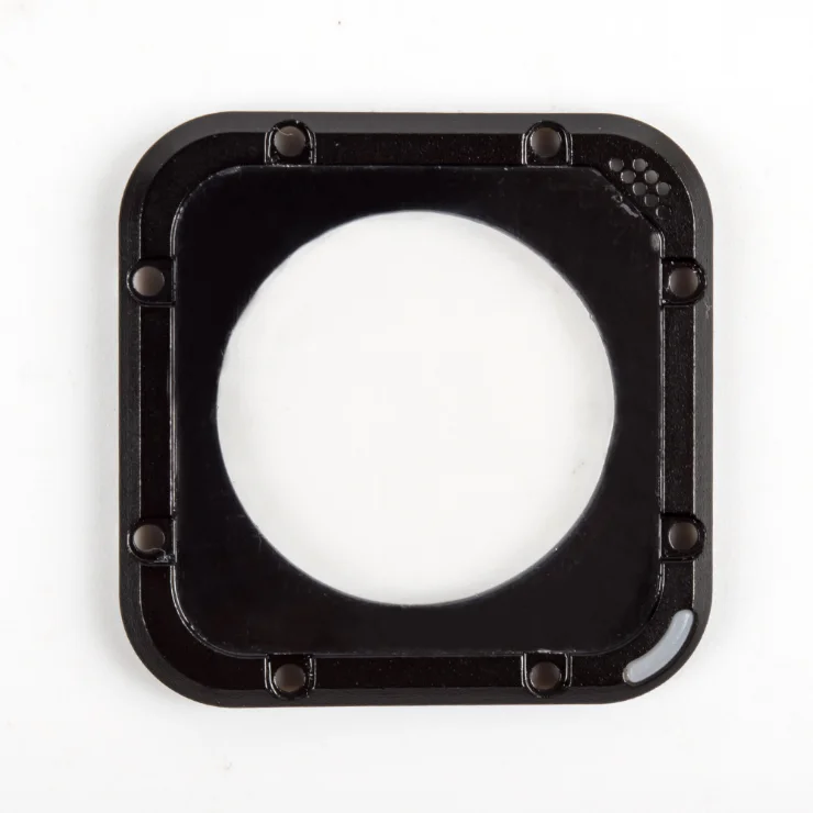 Black Durable Aluminum Metal Frame Glass Lens Ring Cover Replacement Kit for GoPro HERO 5/4 Session Cameras