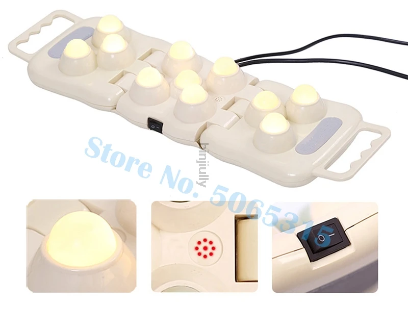 foldable 11 jade balls handhold far infrared heating therapy projector massage relaxant body