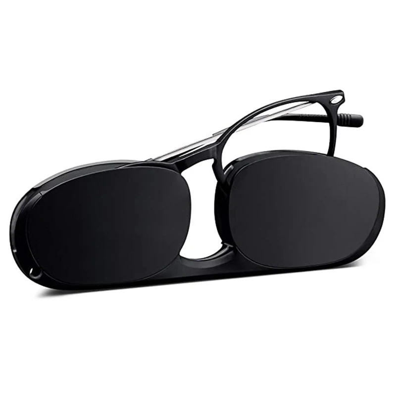 

Unisex Anti Blue Light Reading Glasses Fashionable Portable Presbyopic Glasses with Case black/red