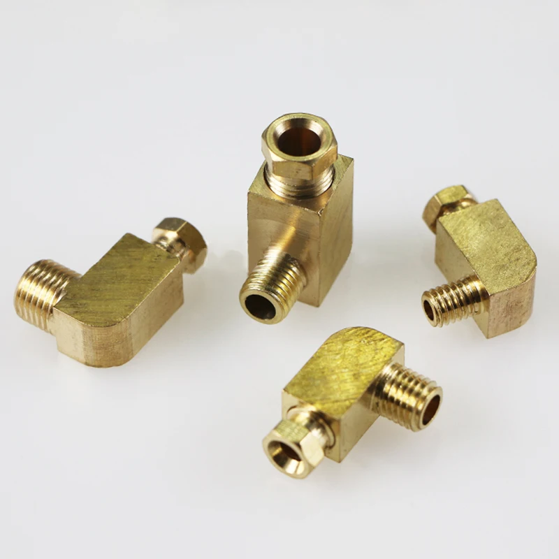 Giunto di accoppiamento connettore lubrificazione adattatore dritto rame 5mm 6mm 8mm 1/8 1/4 3/8 1/2 "M10*1 M8 * 1 filetto femmina