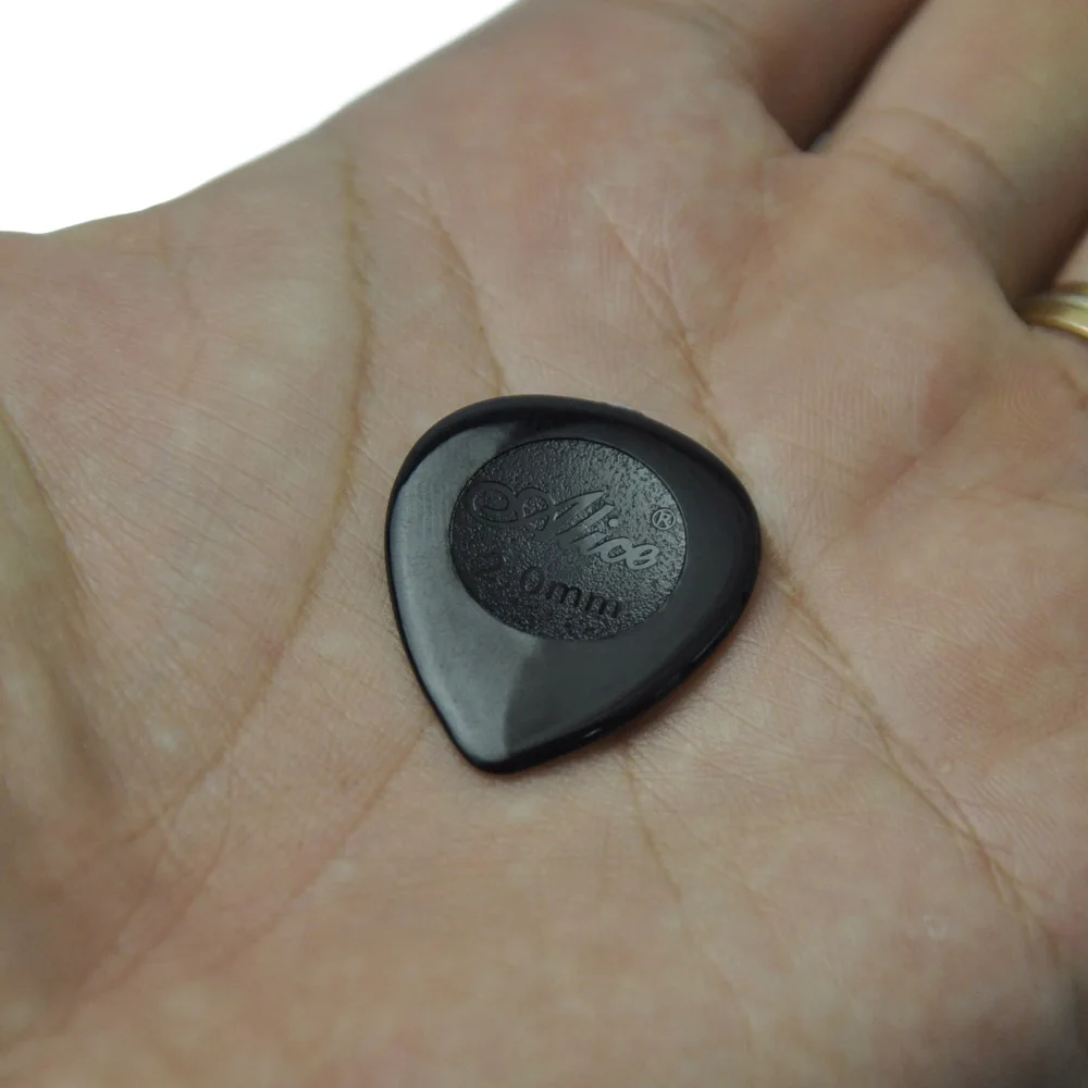 Púas negras para guitarra eléctrica, 50 piezas, pesado, 2mm, en forma de lágrima, para Jazz