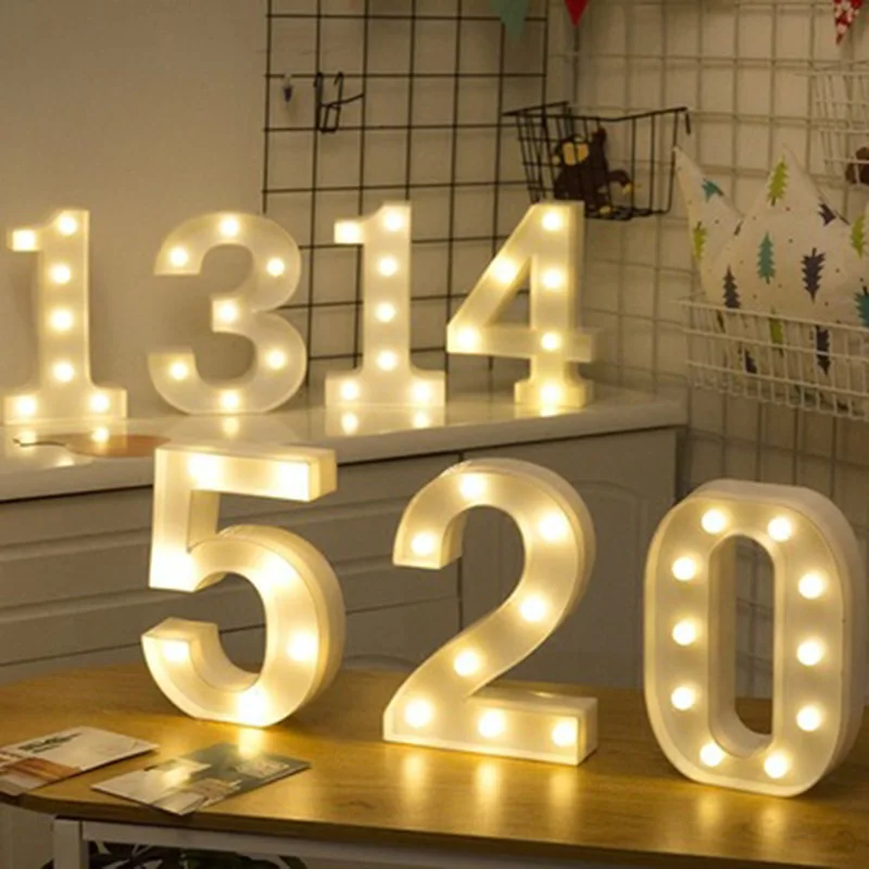 26 English Letter LED Marquee Sign Alphabet Light Indoor Outdoor Night Light Bedroom Wedding Birthday Bachelor Party Decor Props