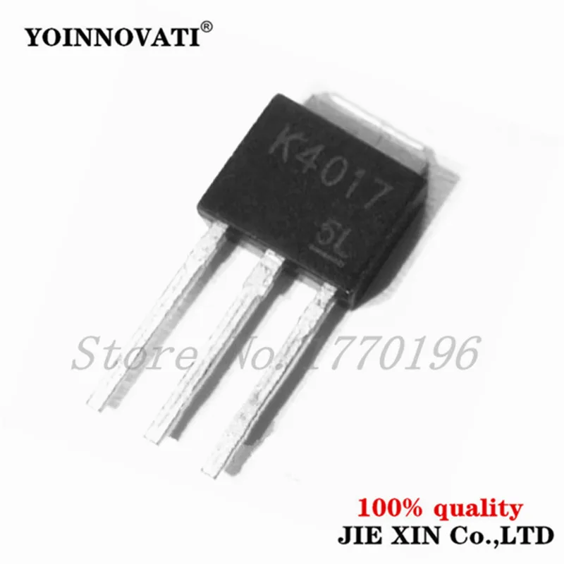 10pcs/lot 2SK4017 K4017 MOSFET N-CH 60V 5A PW-MOLD2 Best quality