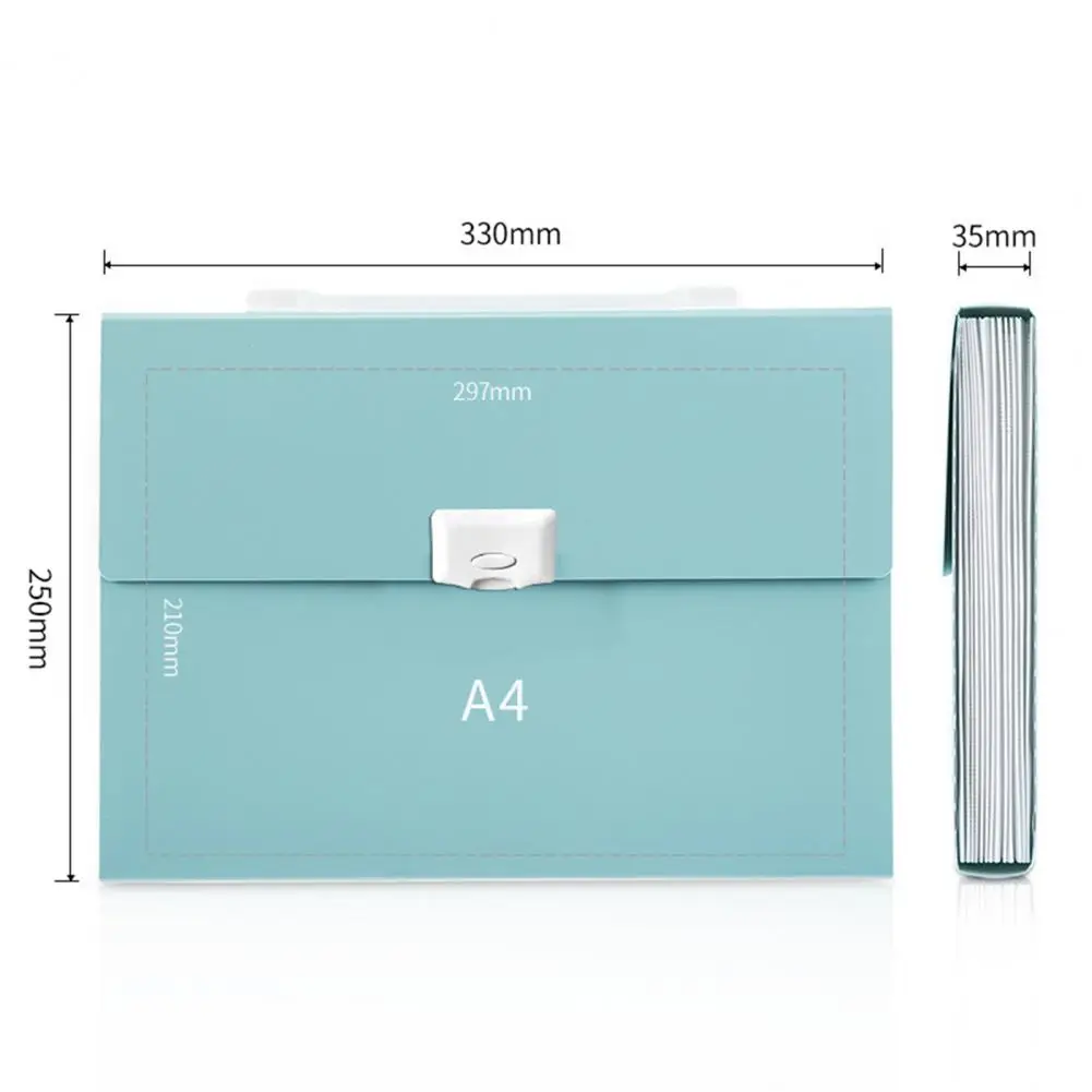 13 Grids Portable File Folder Versatile Large Capacity Plastic Expanding Files Organizer Office Supplies