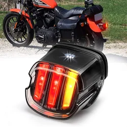 DOT Tail Rear Light LED Rear Lamp Taillight Brake Stop Turn Signals for Harley-Davidson Sportster Softail Dyna Lay Down