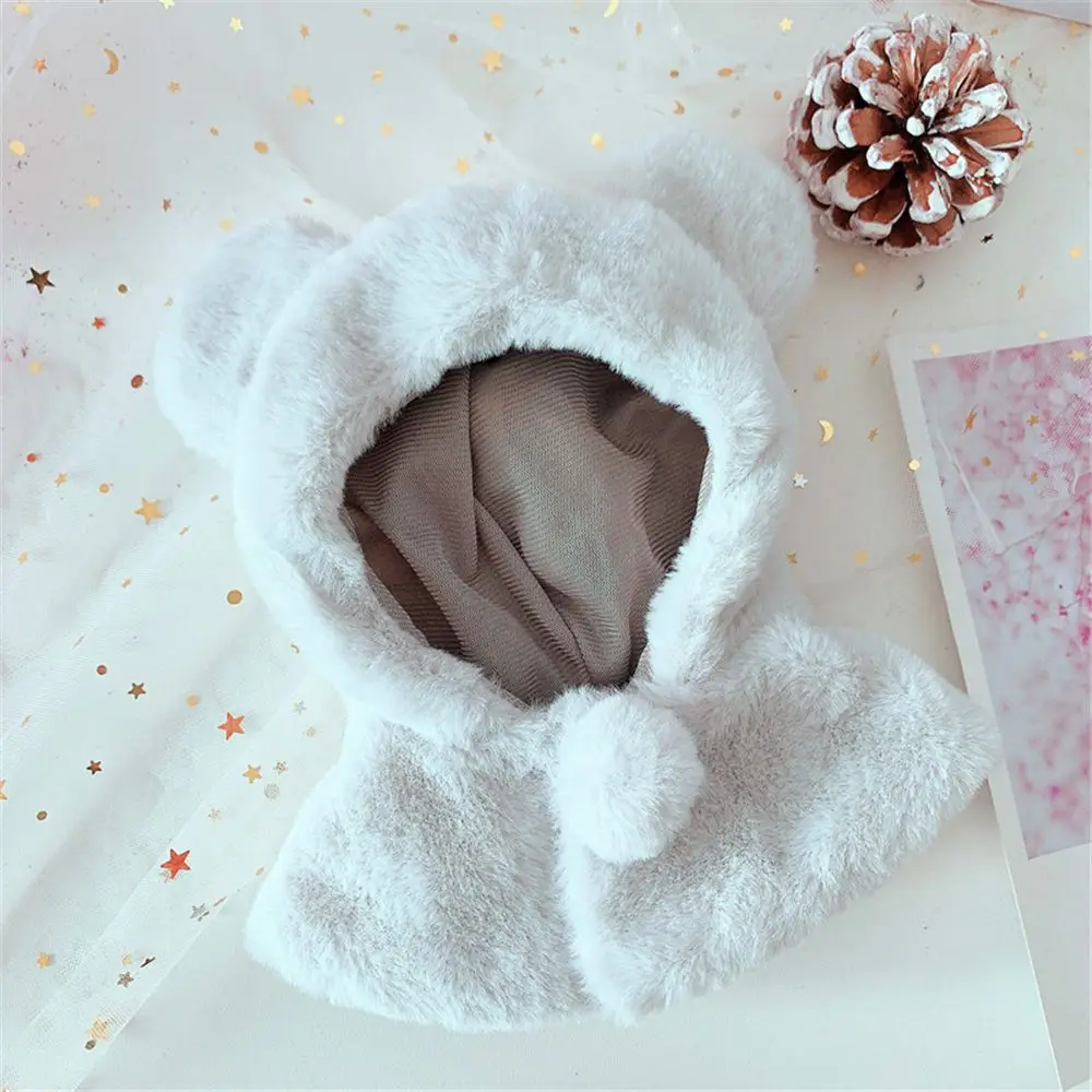 New Arrival idol Doll's Clothes & Accessoires Handmade Cute Bear Hooded Cloak for 15cm 20cm Dolls KPOP Fans Collection