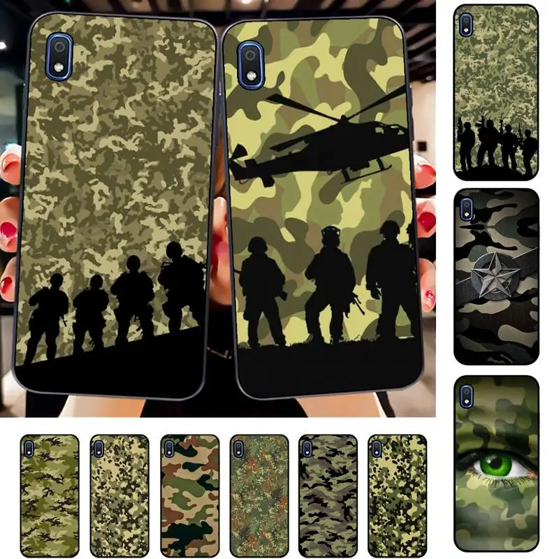 TOPNBLJ Camouflage Militaire Telefoon Case voor Samsung A30s 51 71 10 70 20 40 20 s 31 10 s A7 A8 2018