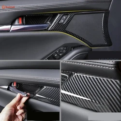 For Mazda 3 Axela Sedan BP Accessories Inner Door Bowl Handle Trim Cover Frame ABS Carbon Interior Mouldings Modification
