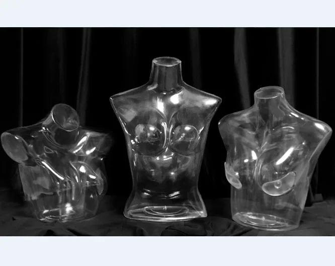 

Модный прозрачный манекен-торс, прозрачная модель торса по акции