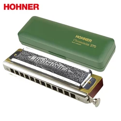 Hohner 270 Chromatic Harmonica Super Chromonica 12 Holes Harp Mouth Organ Key of C Musical Instruments Pearwood Comb Brass Reeds