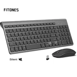 Wireless Keyboard and Mouse,Ergonomic design Full-size Keyboard mouse 2400 DPI,Spain/us/uk/Russia layout/France Black and pink