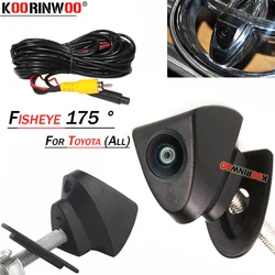 Koorinwoo Widle Angel 175 deg Car Logo Front Camera For Toyota/Prado/Highlander/Land/Cruis/Camry/Corolla/Yaris/VIZI/REIZ/Verso
