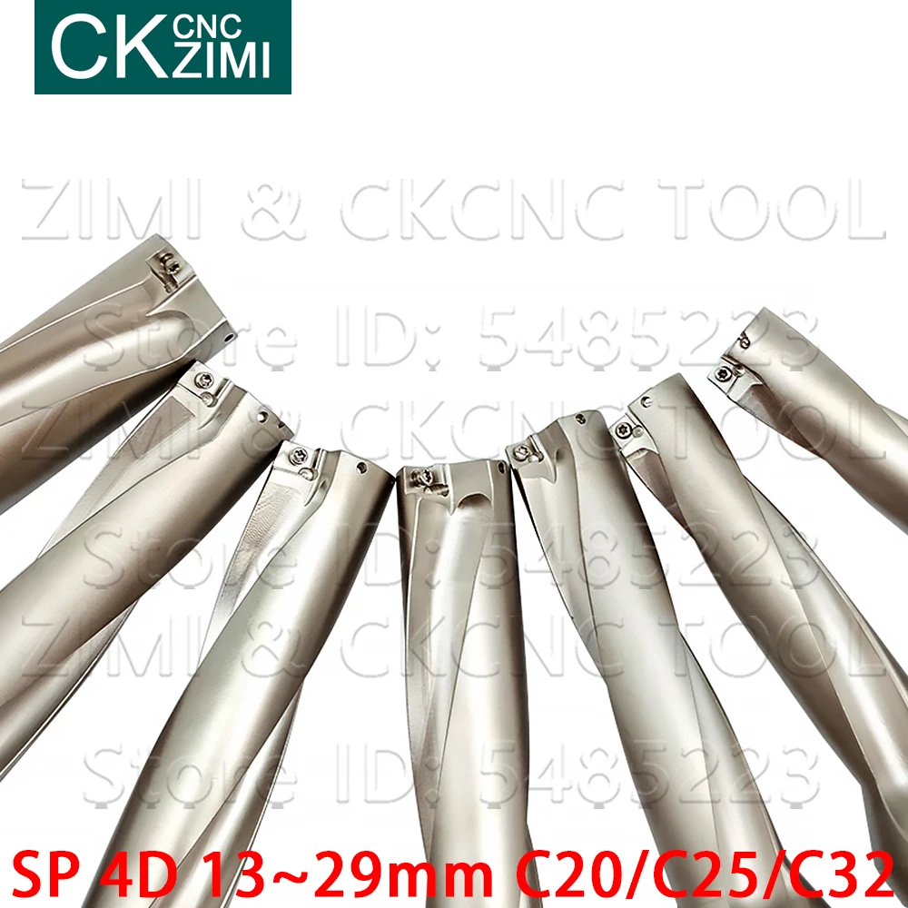 SP Series U Bor 13Mm-29Mm 4D Kedalaman C20 C25 C32 Cepat Bor Indexable Bit Pengeboran CNC mesin Mengubah Alat untuk SPMG Sisipan