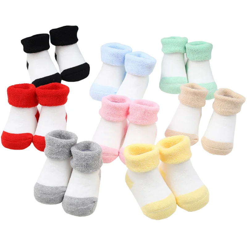 

New baby socks for 0-1 years old color matching boys and girls baby foot socks