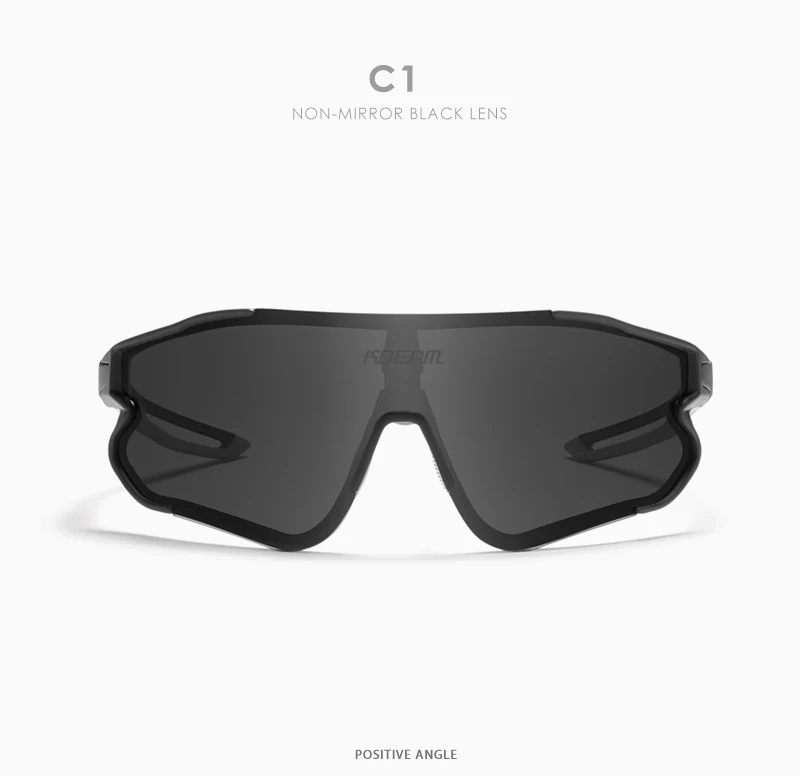KDEAM Langlebige TR90 Herren-Sport-Sonnenbrille, polarisiert, kratzfest, 1,1 mm dick, Linsenbeschichtung, Sonnenbrille für Herren, KD0801 – Detail 8