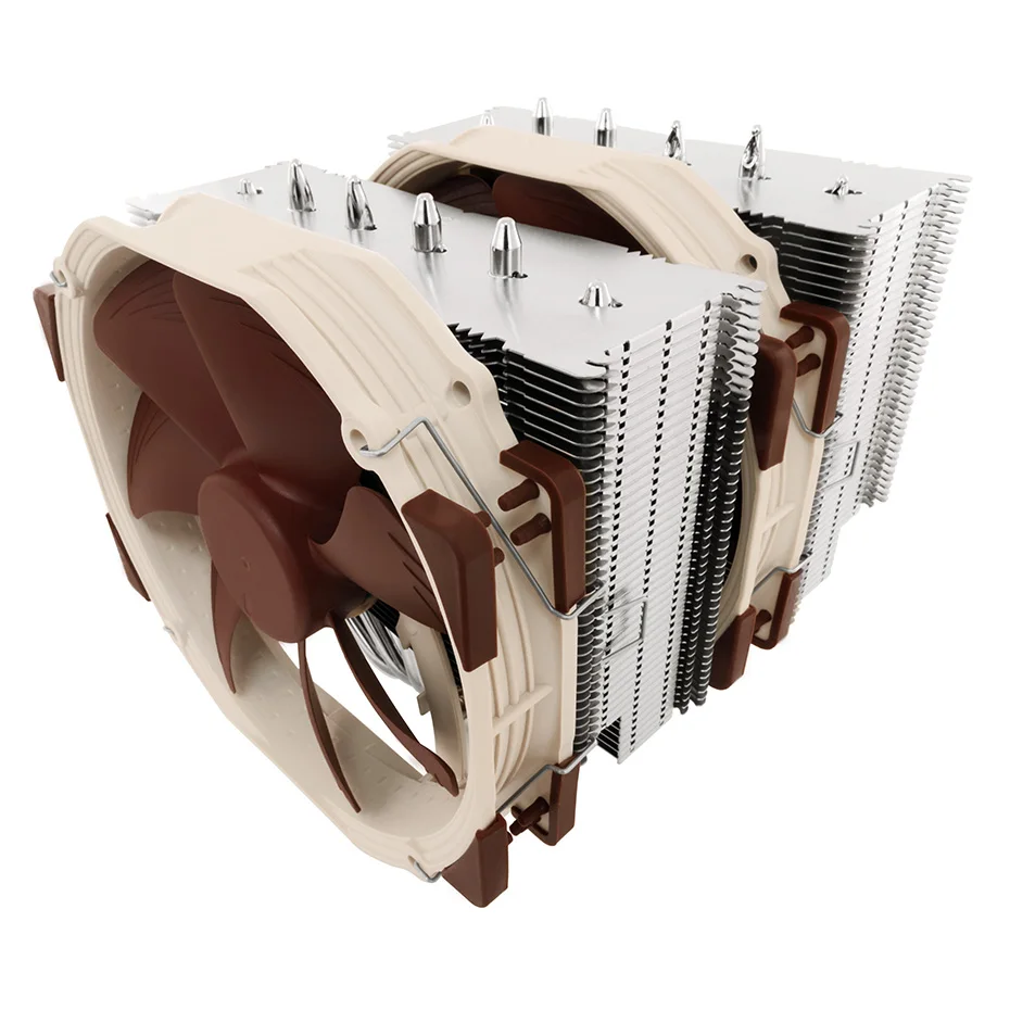 Noctua NH-D15 ventilador de refrigeração, 6 Heatpipe, CPU Cooler, Torres Gêmeas, Duplo NF-A15, 140mm, PWM, silencioso para LGA1700, 115x2011, 2066, AM4, AM5