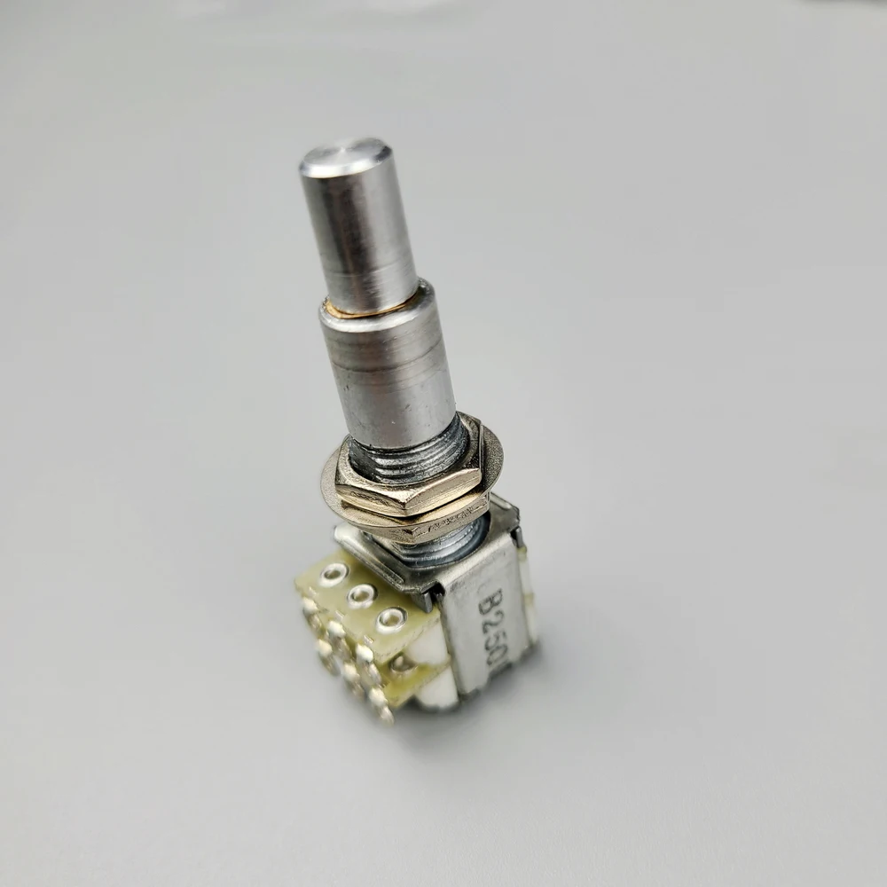 1 Piece B5K/B10K/B50K/B100K/B250K/B500K Stacked Dual Concentric Potentiometer(POT) With Center Detent MADE IN KOREA