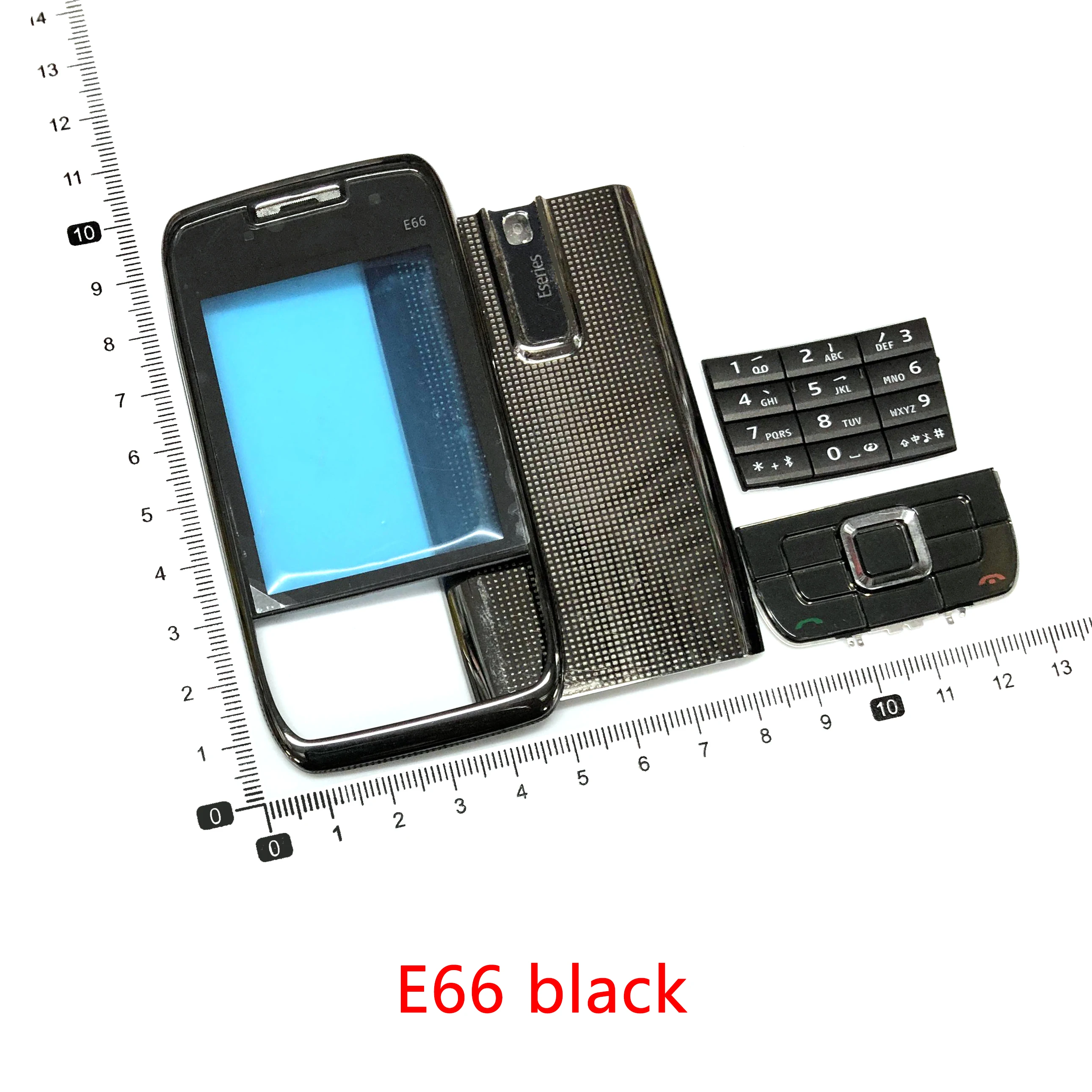 Complete front cover keyboard For Nokia E66 N73 battery back cover High quality housing Keypad