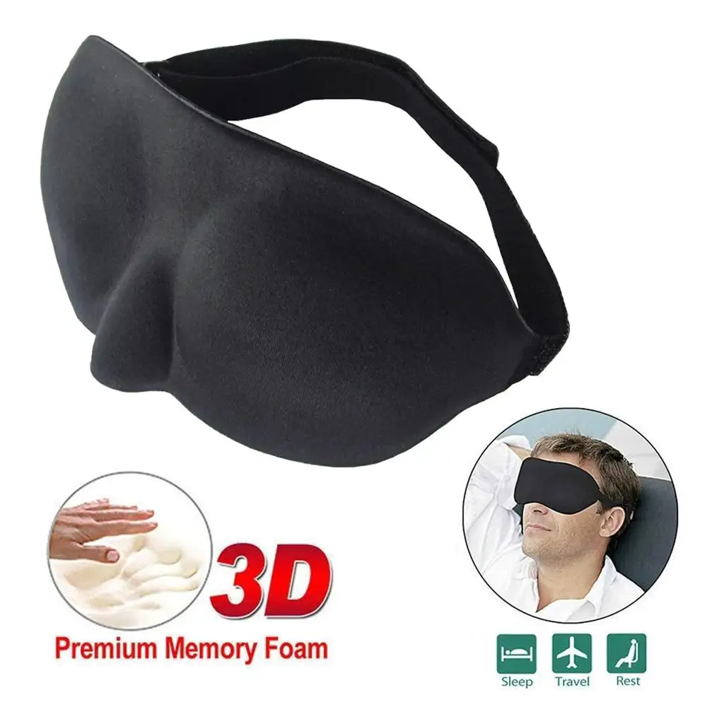 3D Sleep Mask Natural Sleeping Eye Mask Eyeshade Cover Shade Eye Patch Women Men Soft Portable Blindfold Eyepatch