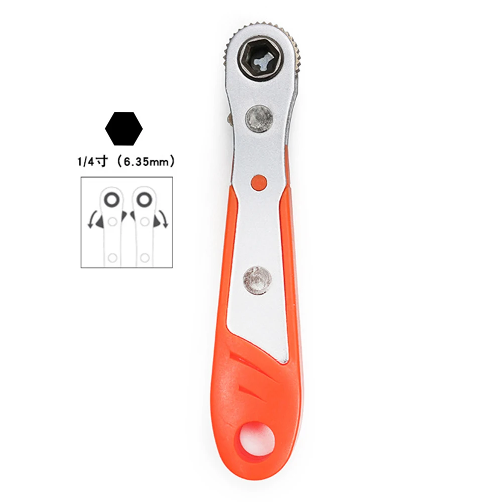 

Mini Ratchet Wrench 1/4inch Hex Offset Screwdriver with PH2 Bit Mini Reversible Tool Hand tools