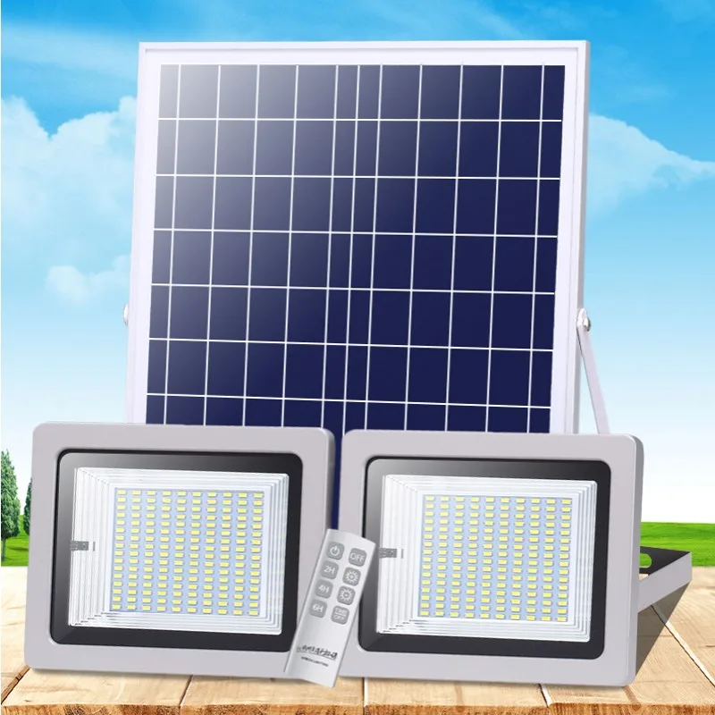 refletor solar de led com controle remoto ip66 holofote de emergencia com sensor a prova dagua 120w 200w e 400w 01