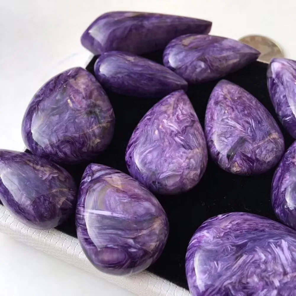 Charoite pendant gemstones natural mineral crystals spiritual healing home decor modern good luck regalos para mujer