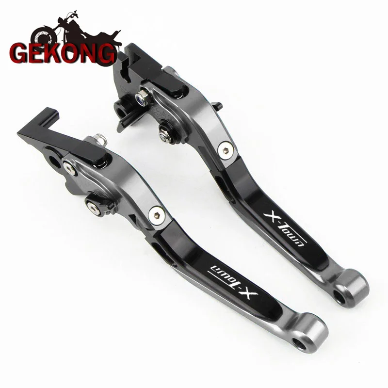 For KYMCO X-TOWN xtown 125i 300i X TOWN Motorcycle Accessories CNC Adjustable Folding Extendable Brake Clutch Lever With logo