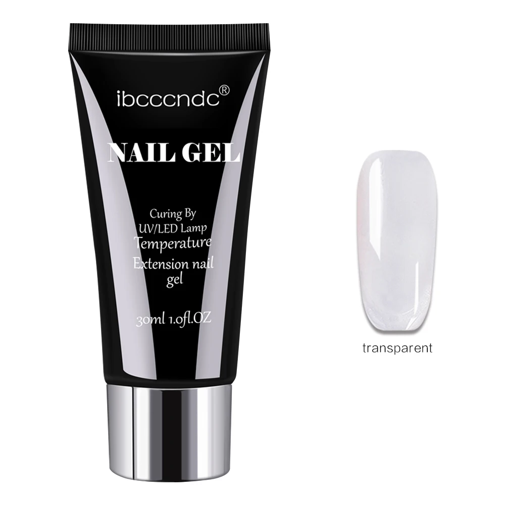 Gel semipermanente para uñas poligeles, lámpara Uv Led, Material de extensión de manicura, esmalte acrílico, temperatura