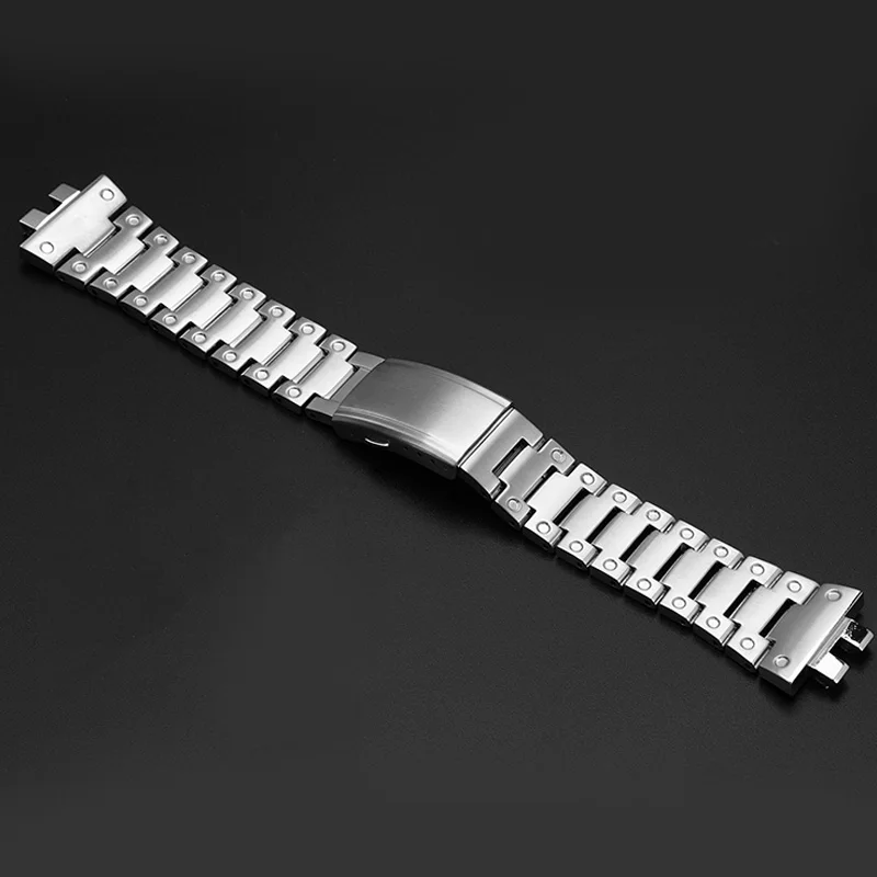 316L Stainless steel watchband for casio g-shock GMW-B5000 watch band Solid steel strap silver color