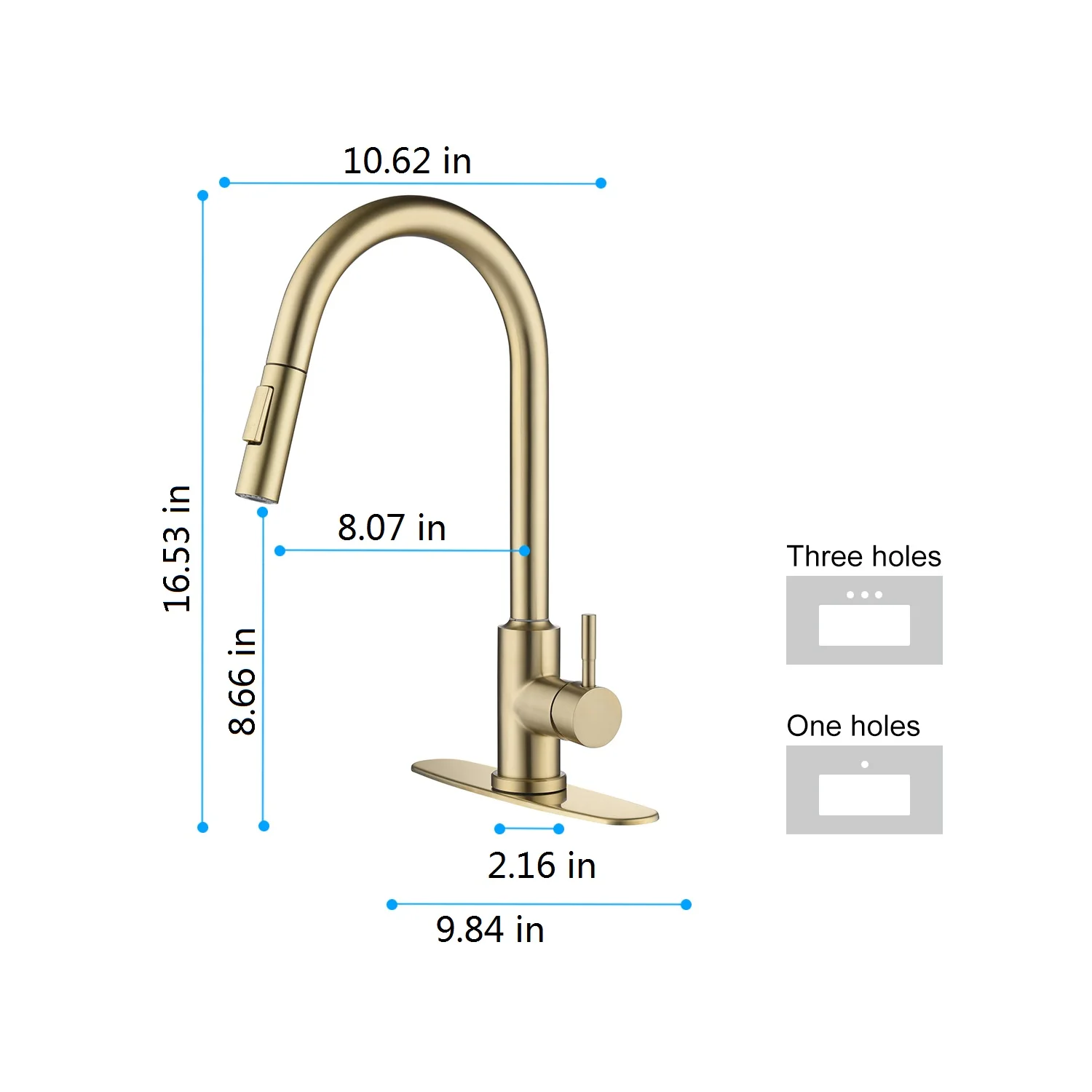 Touch Kitchen Faucet with Pull Down Sprayer Modern Single Hole Kitchen Sink  Faucet