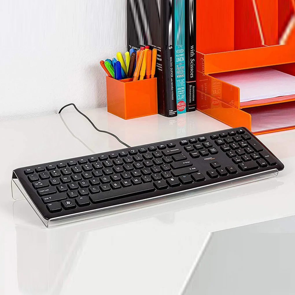 Acrylic Z Shape Keyboard Holder Ergonomic Anti-skid Office Working Keypad Display Stand Accessories Notebook Computer Keyboard