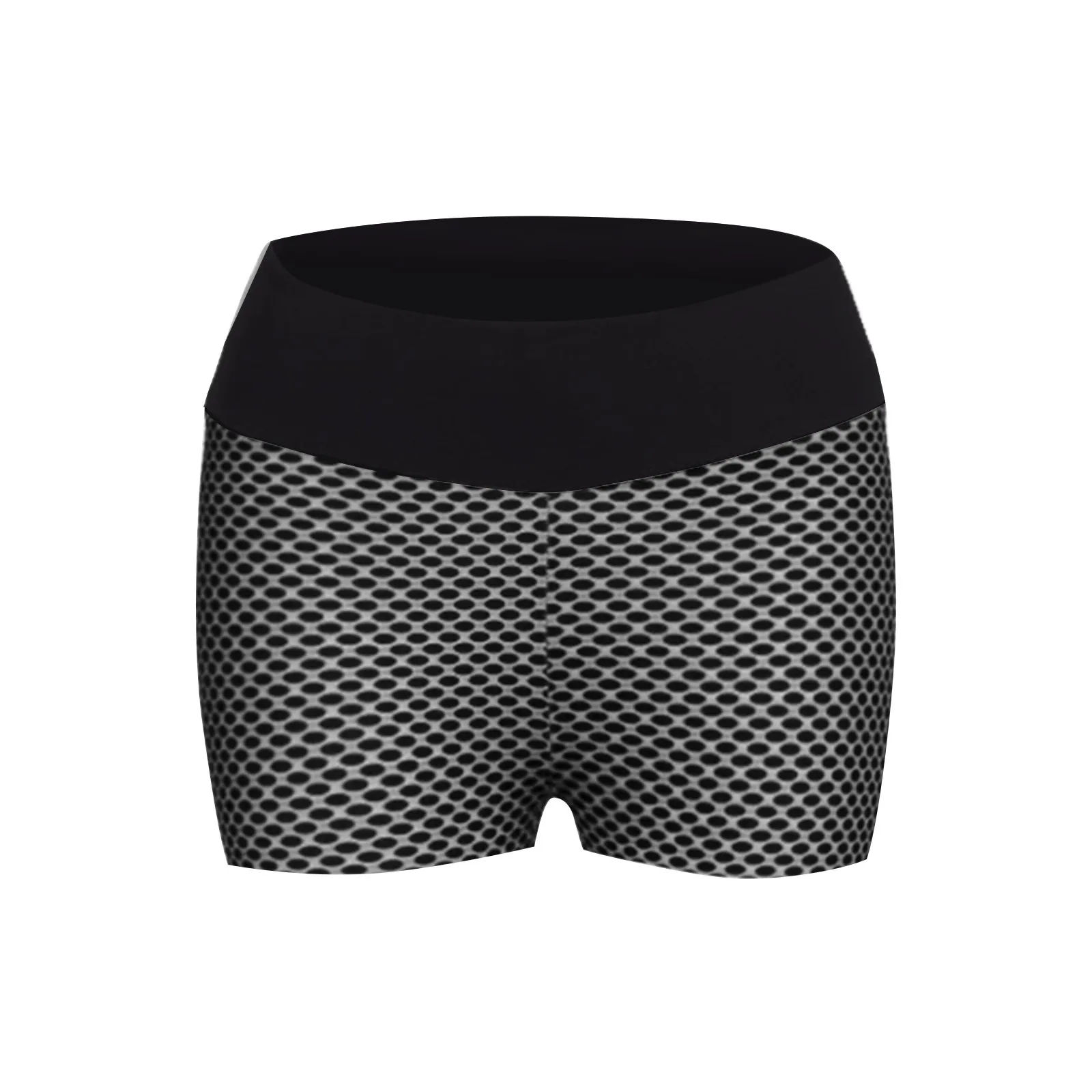 Short de sport taille haute pour femmes, pantalon court de motard, noir, décontracté, moulant, Fitness, yoga, grande taille, été