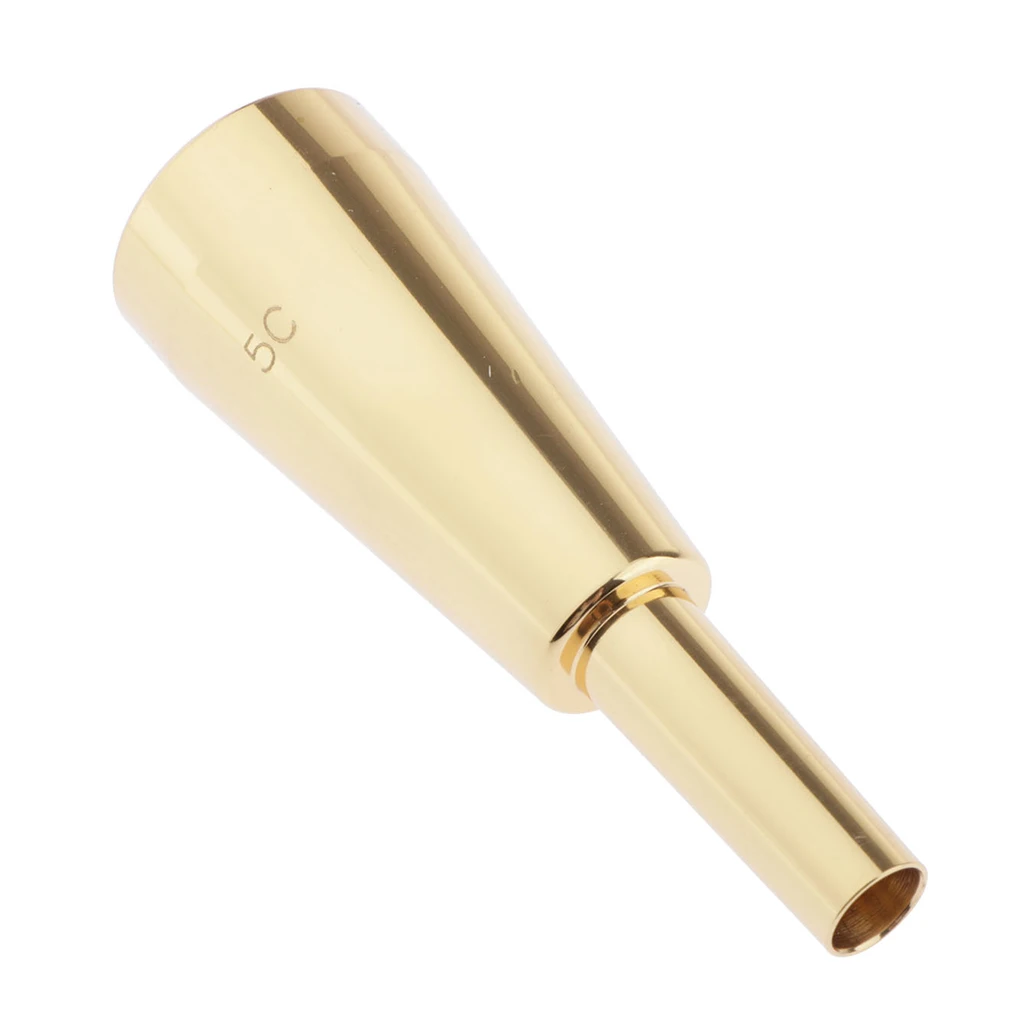 NEW STANDARD BRASS TRUMPET MOUTHPIECE SIZE 5C - SILVER / GOLD PLATED