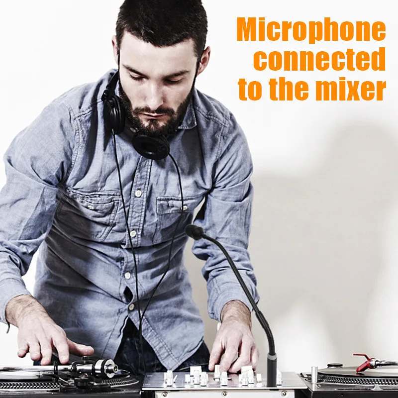 Professional XLR Dynamic DJ Microphone Suitable for Mixer Specific CD Shouting Microphone KTV Bar Gooseneck DJ Vocal Microphone