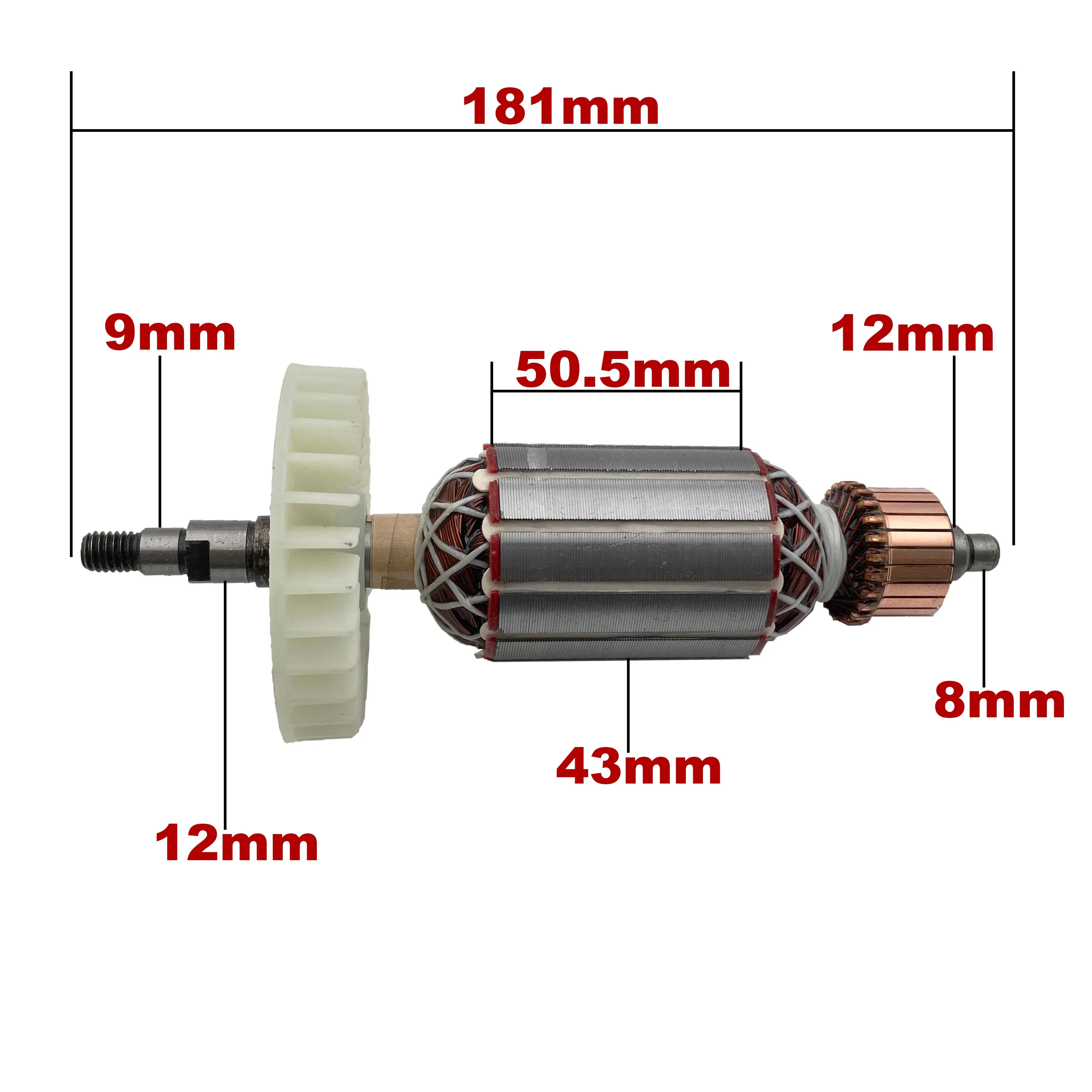 AC220V-240V Armature Rotor Anchor Replacement for CROWN Angle Grinder 125