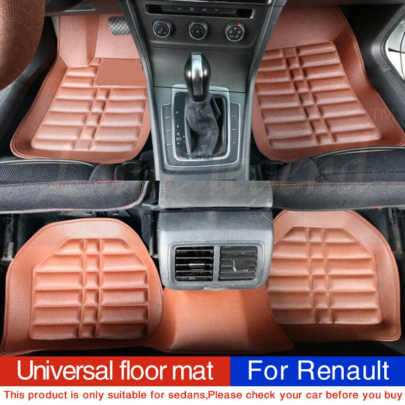 car floor mat carpet rug ground mats accessories for renault megane 2 3 sandero scenic 1 2 3 symbol talisman